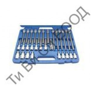 Комплект шестограмни битове, 30 части, 1/2" BGS Technic