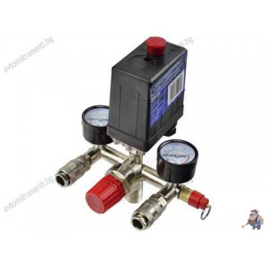 Пресостат с манометри и бързи връзки ( монофазен ) G80306