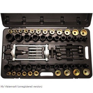 Професионален хидравличен комплект инструменти за монтаж/демонтаж (избиване/набиване) на шарнири, селенови втулки, лагери, семеринги и др. BGS Technic