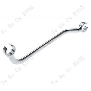 Специализиран ключ за инжекторни тръбички 17мм.,извит