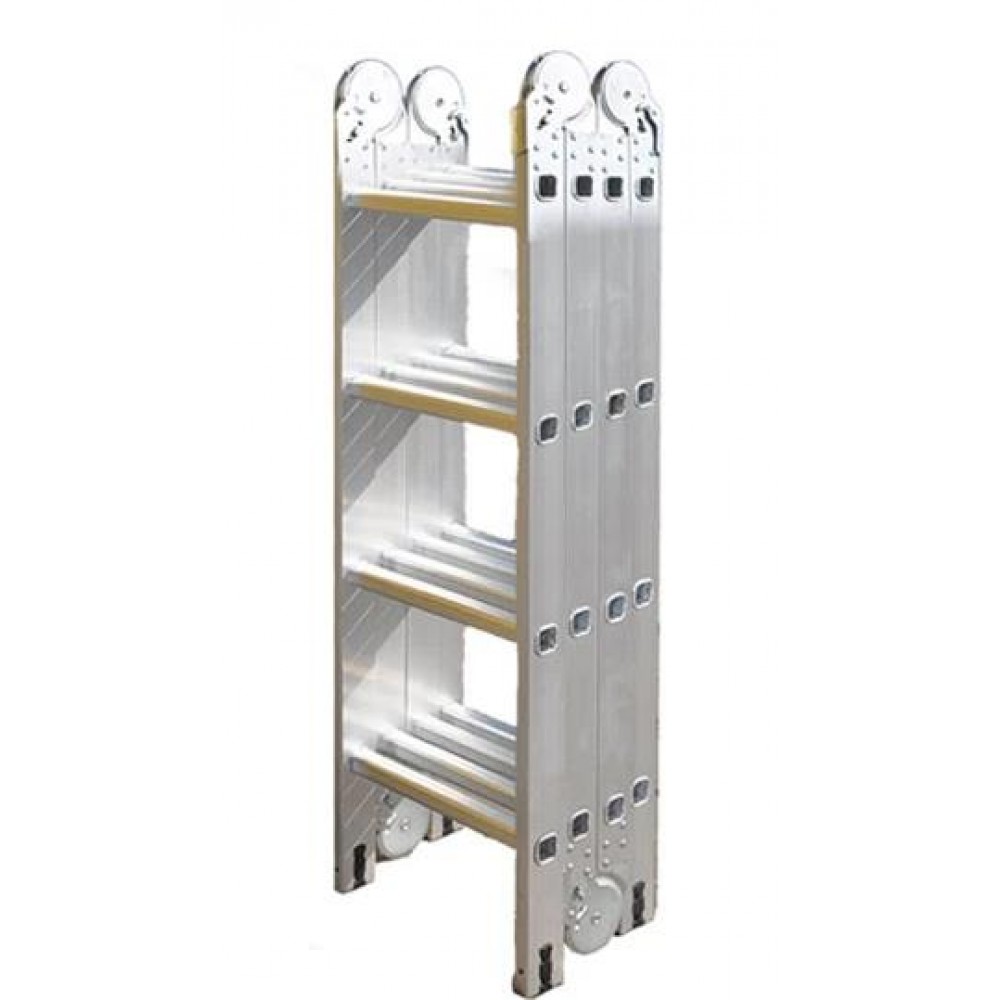 Мултифункционална алуминиева стълба 4х4 - 4,7м., Geko - G02441