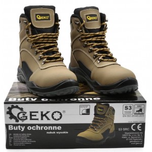 Високи обувки от набук с бомбе, Geko - G90542 