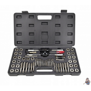 К-кт метчици и плашки 60 части AWTOOLS AW20418 