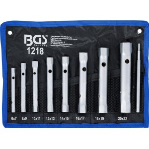 Комплект тръбни ключове тип "глухи", 8 бр. BGS Technic