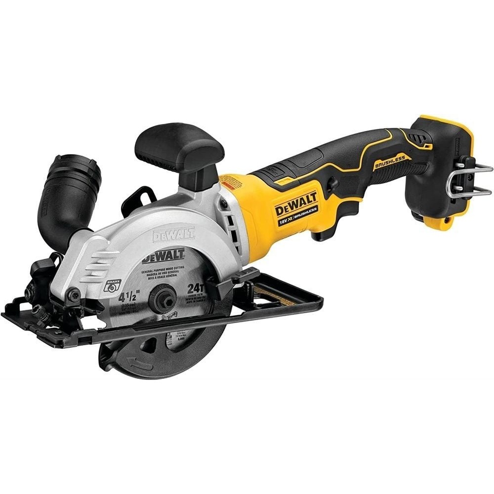 Акумулаторен безчетков, ръчен циркуляр, 18 V , ф115 мм, DeWalt DCS571NT