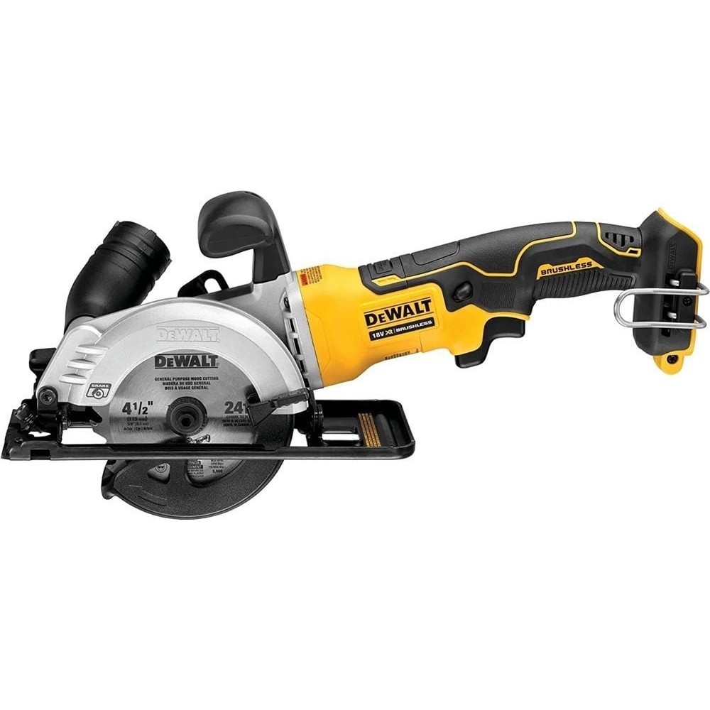 Акумулаторен безчетков, ръчен циркуляр, 18 V , ф115 мм, DeWalt DCS571NT