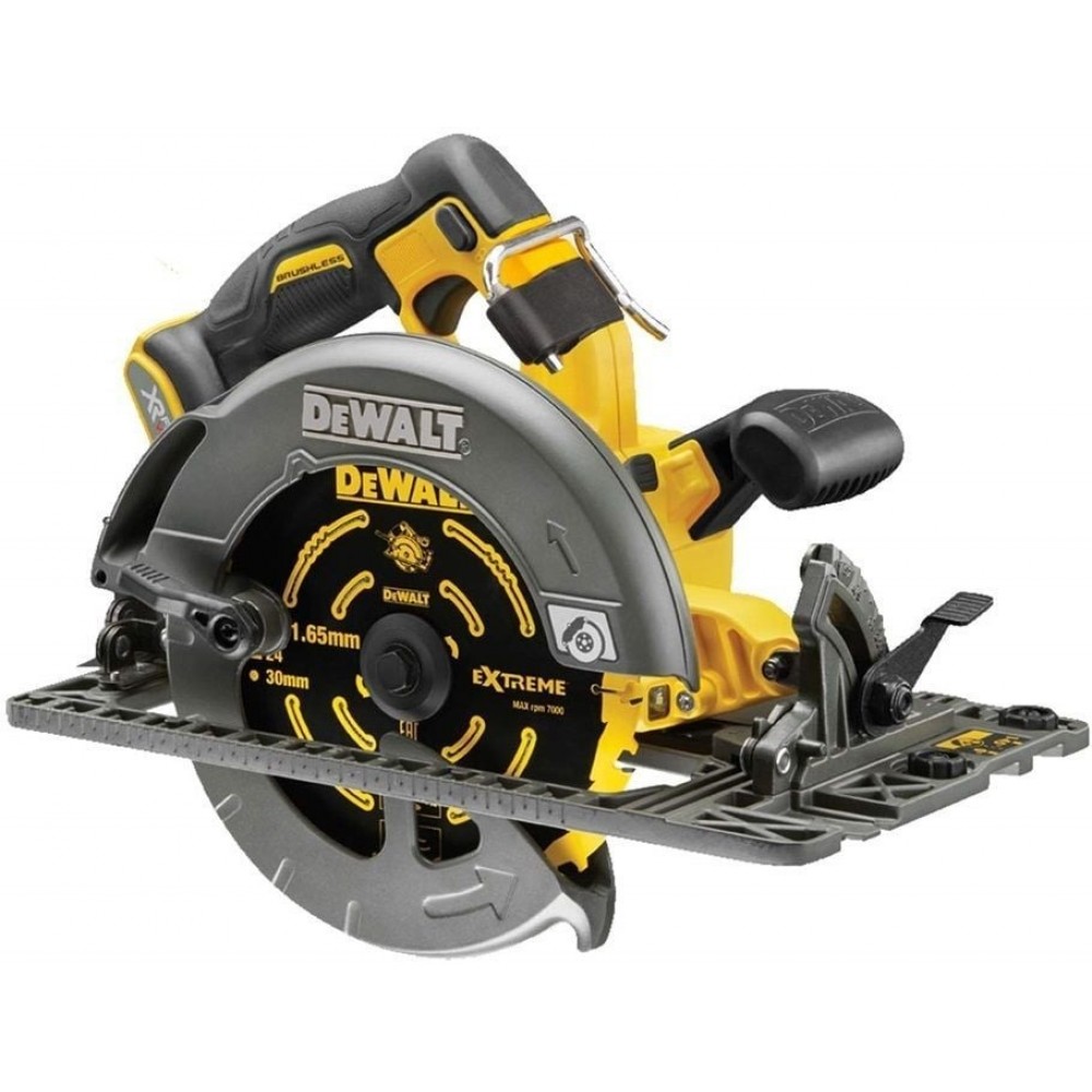 Акумулаторен безчетков циркуляр, 54V XR Flexvolt 190мм, DeWalt DCS579NT