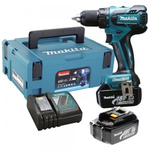 Акумулаторен безчетков винтоверт 18V, 45Nm, Makita DDF459RFJ