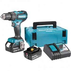 Акумулаторен безчетков винтоверт 18V, 50 Nm, Makita DHP485RFJ