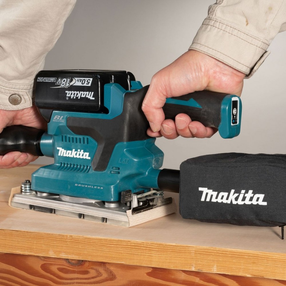 Акумулаторен ексцентършлайф 18 V, 93 х 228 мм, Makita DBO381ZU