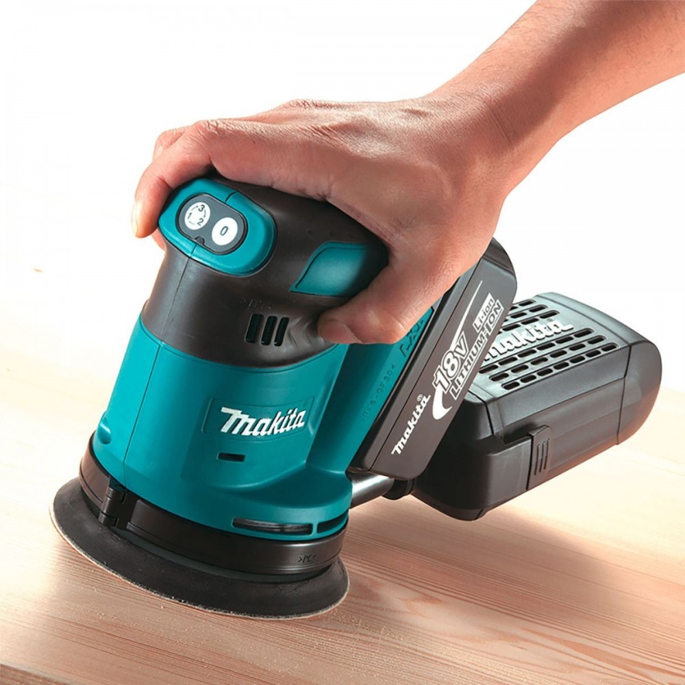 Акумулаторен ексцентършлайф 18V, Makita DBO180Z
