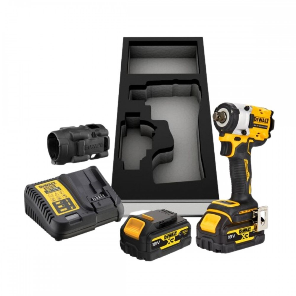 Акумулаторен гайковерт 18V, 406 Nm, 1/2″, DeWalt DCF921P2G