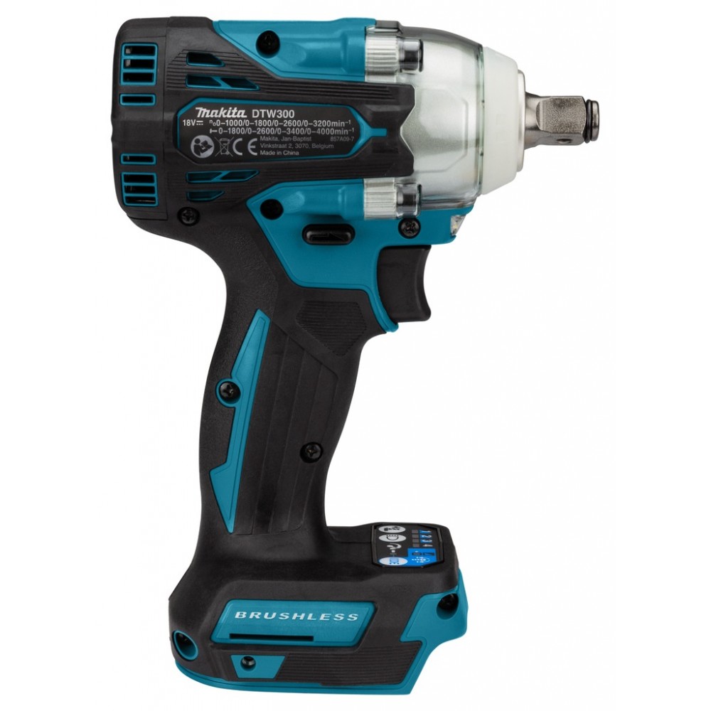 Акумулаторен гайковерт, ударен 18V, 1/2″, 330Nm, Makita DTW300Z