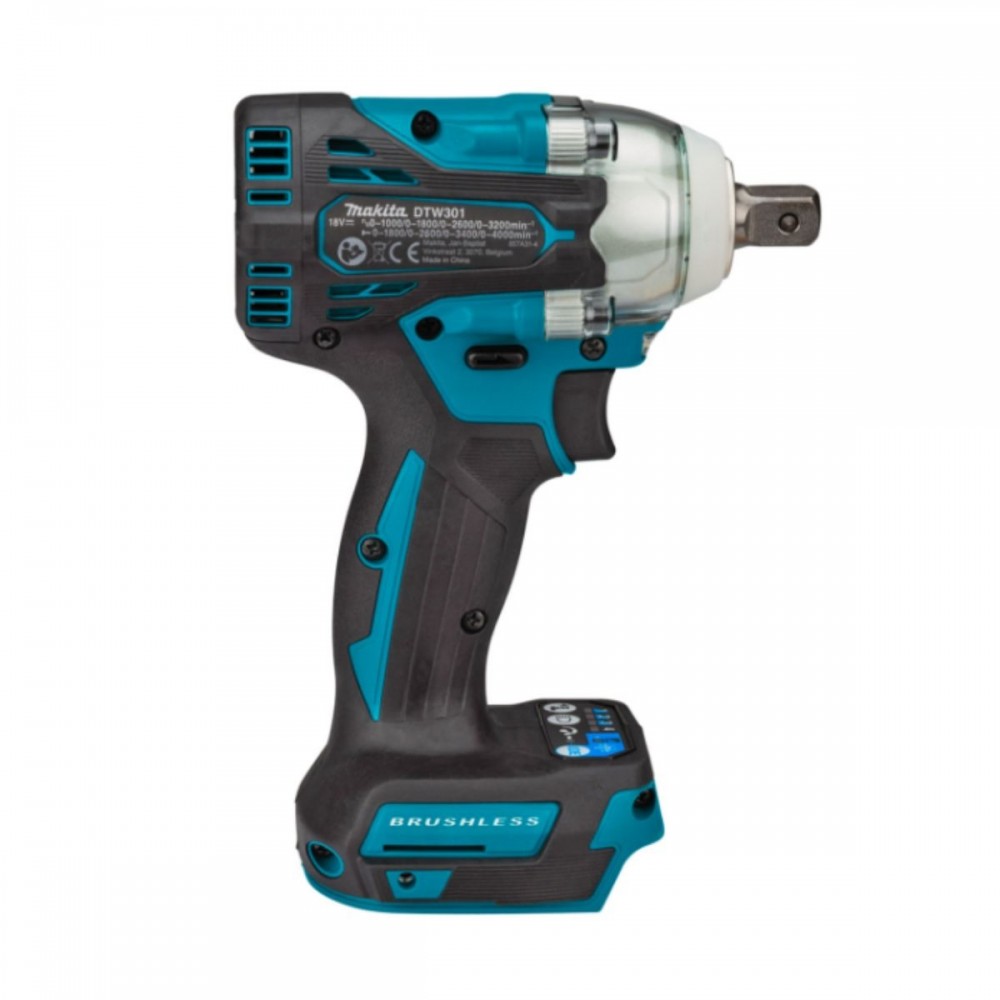 Акумулаторен гайковерт, ударен 18V, 1/2″, 330Nm, Makita DTW301Z