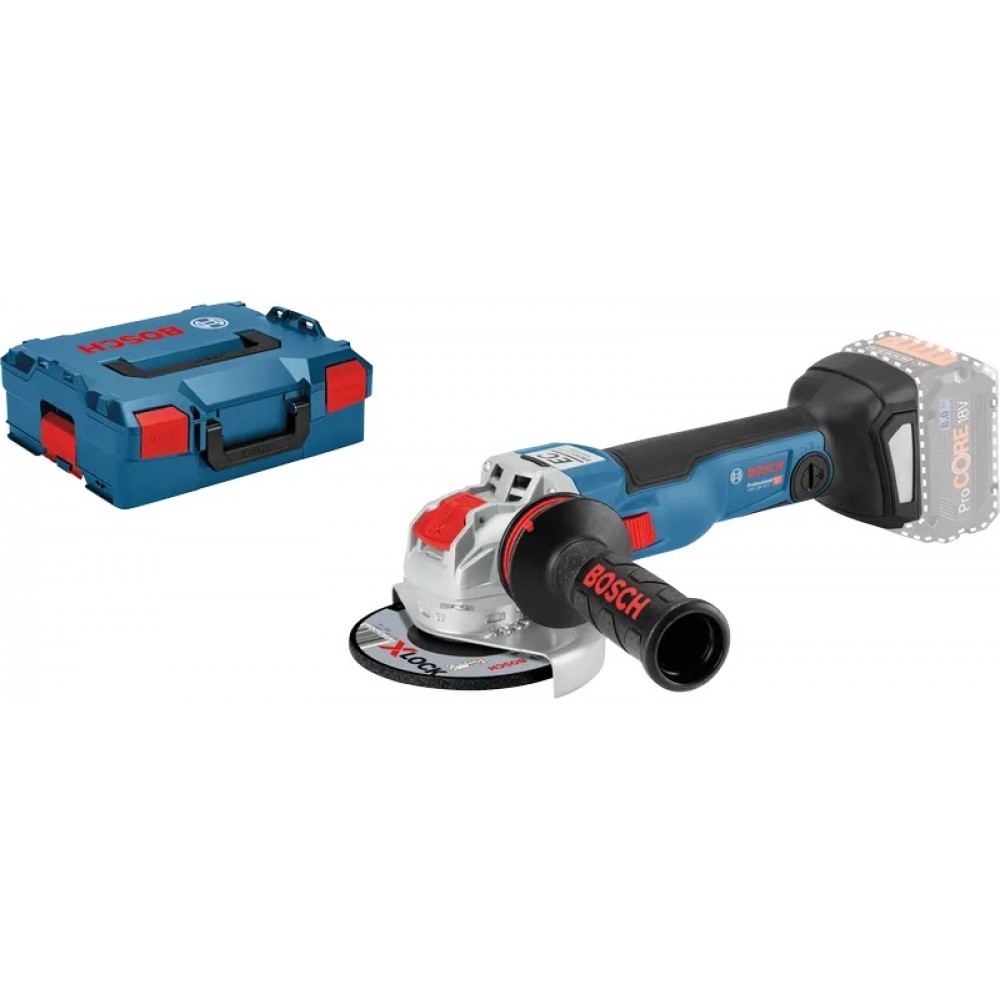 Акумулаторен ъглошлайф 125 мм 06017B0200, Bosch GWX 18V-10 C SOLO