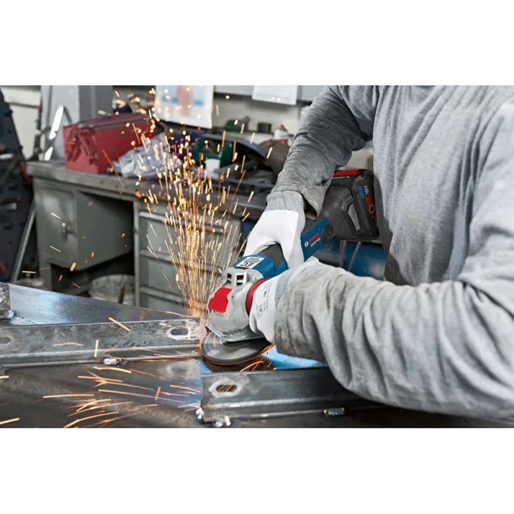 Акумулаторен ъглошлайф 125 мм 06017B0200, Bosch GWX 18V-10 C SOLO