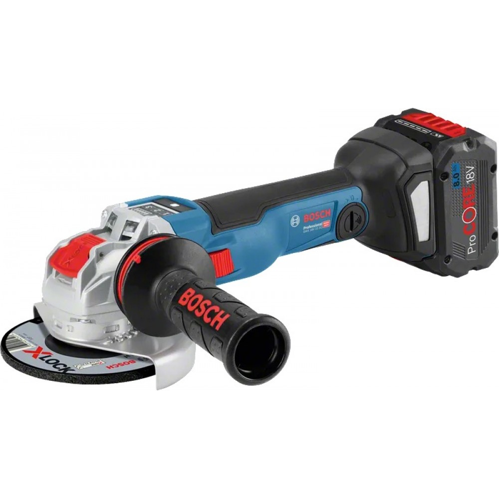Акумулаторен ъглошлайф 125 мм 06017B0400, Bosch GWX 18V-10 SC SOLO