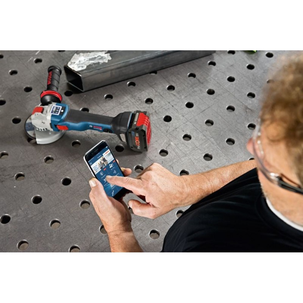 Акумулаторен ъглошлайф 125 мм 06017B0400, Bosch GWX 18V-10 SC SOLO
