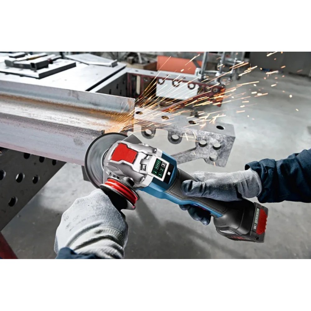 Акумулаторен ъглошлайф 125 мм 06017B0800, Bosch GWX 18V-10 PSC SOLO