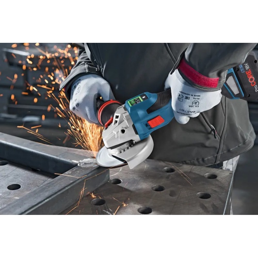 Акумулаторен ъглошлайф 125 мм 06019H6100, Bosch GWS 18V-15 SC SOLO