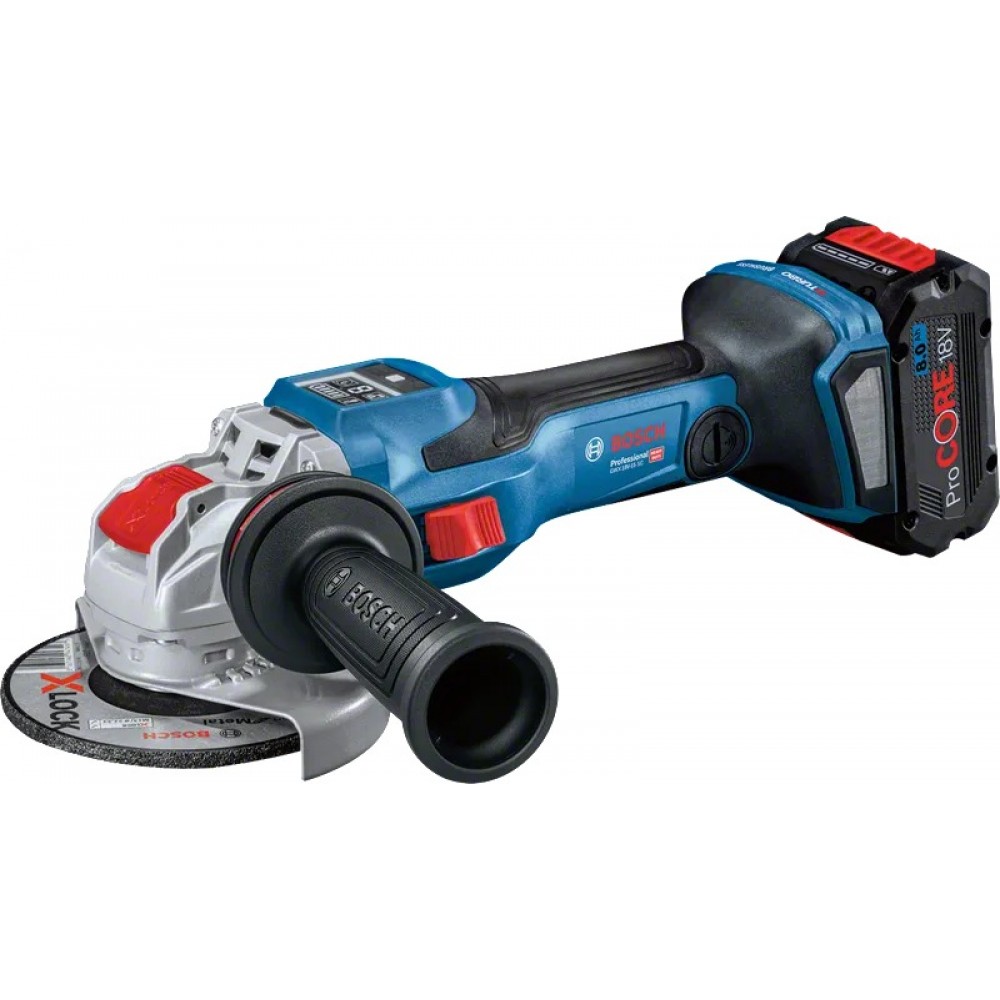 Акумулаторен ъглошлайф 125 мм 06019H6500, Bosch GWX 18V-15 SC SOLO