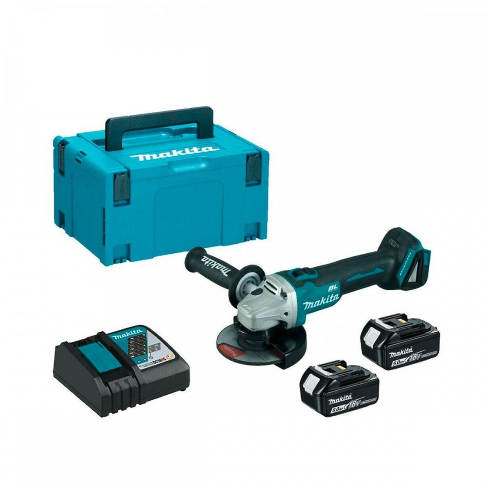 Акумулаторен ъглошлайф 125 мм, 18V, Makita DGA506RTJ