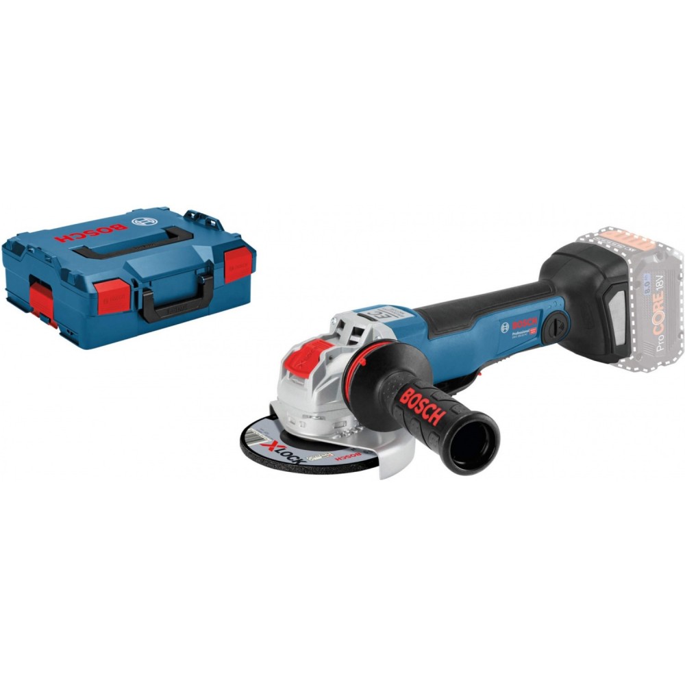 Акумулаторен ъглошлайф 125 мм, Bosch GWX 18V-10 PC SOLO