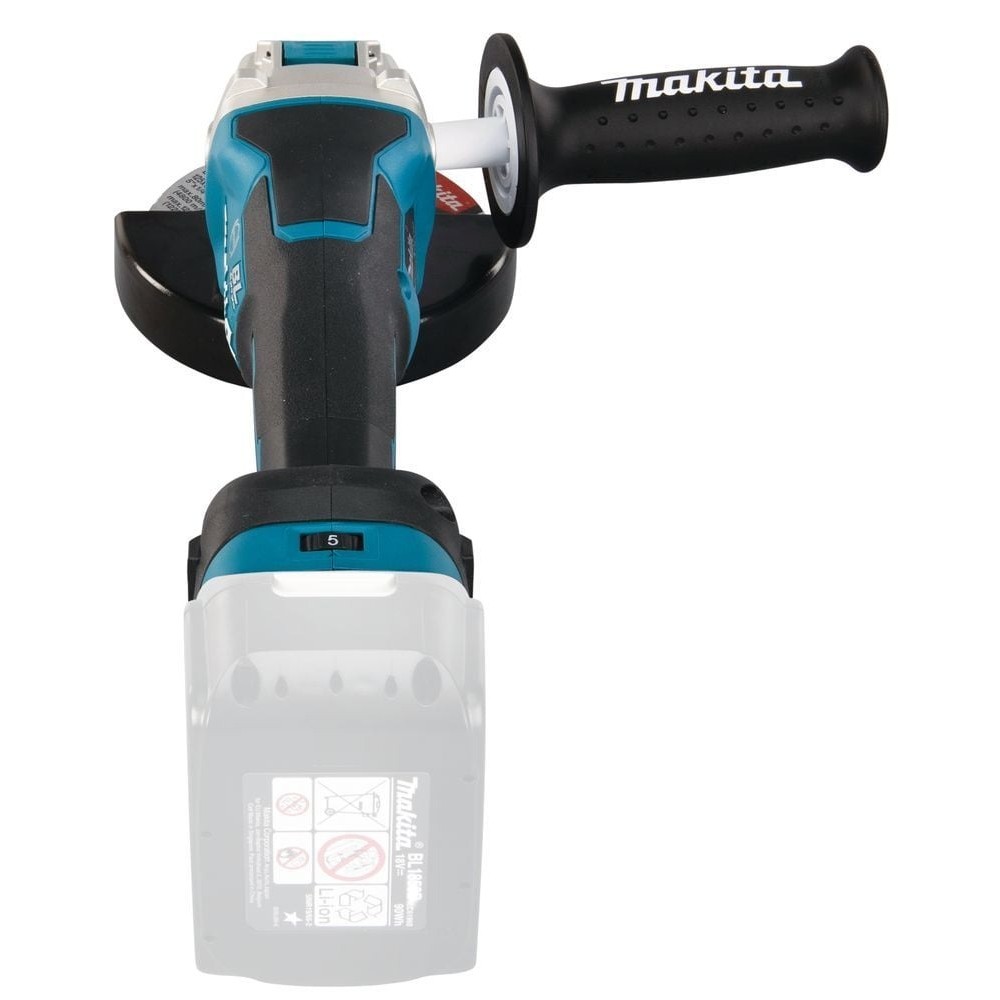 Акумулаторен ъглошлайф 18V, Ф125 мм., регулиране на оборотите, Makita DGA519Z