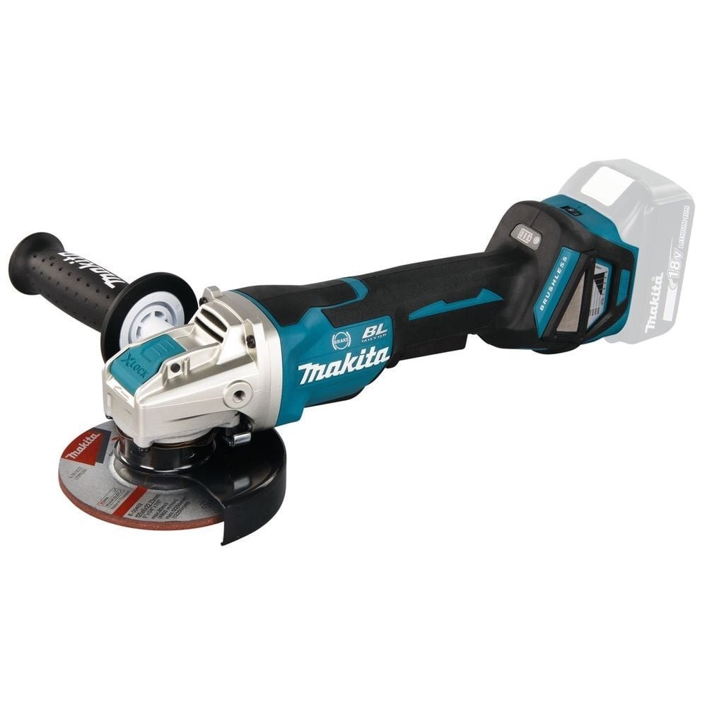 Акумулаторен ъглошлайф 18V, Ф125 мм., регулиране на оборотите, Makita DGA519Z