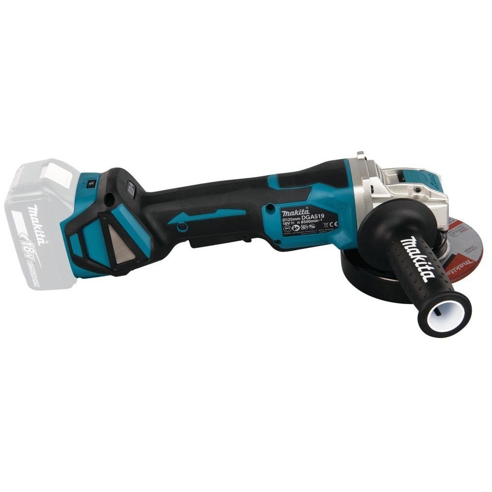Акумулаторен ъглошлайф 18V, Ф125 мм., регулиране на оборотите, Makita DGA519Z