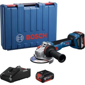 Акумулаторен ъглошлайф ф 115 мм , 2 батерии 4,0 Ah , куфар, 060193A30A, Bosch GWS 18V-Li