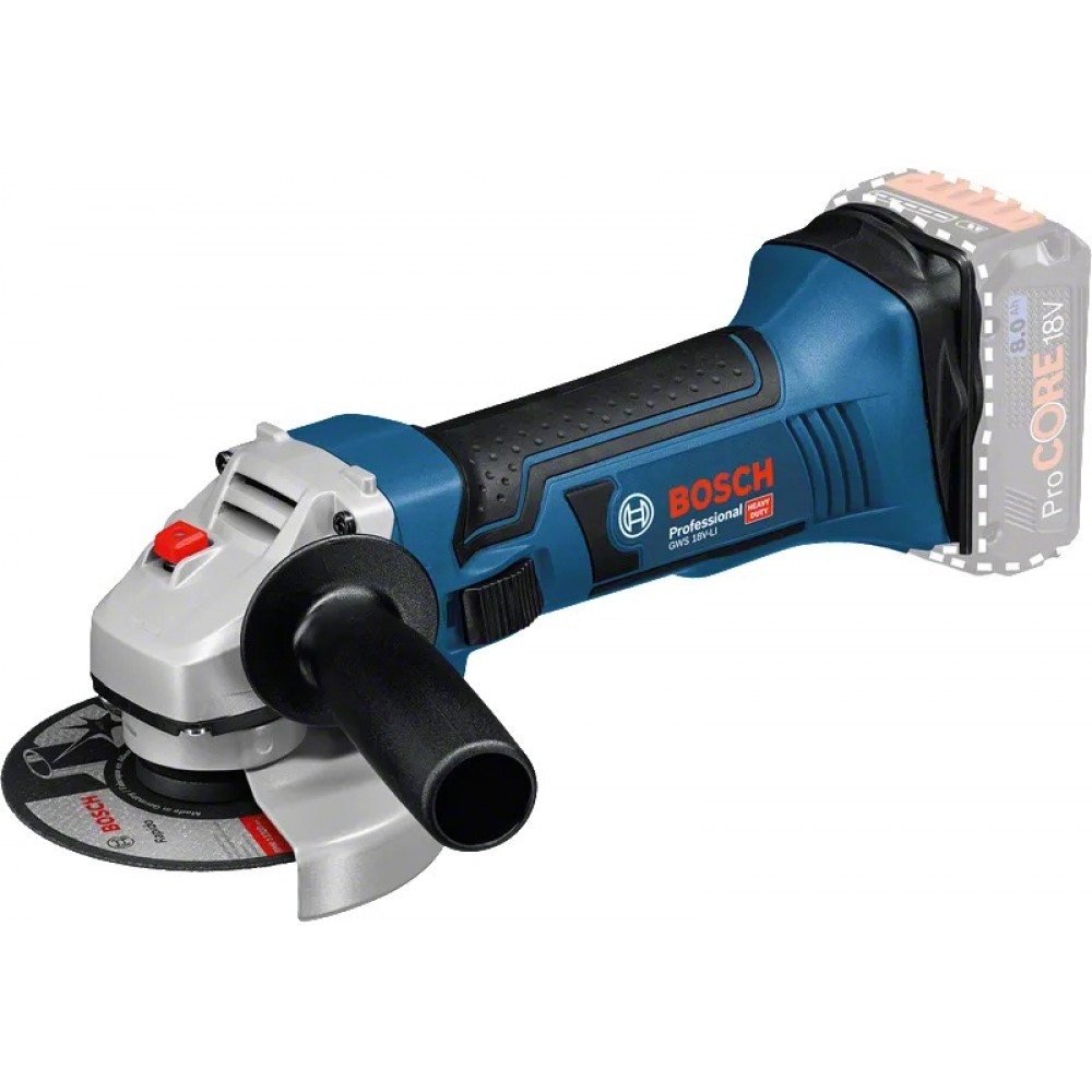 Акумулаторен ъглошлайф, ф 125 мм, 060193A308, Bosch GWS 18-125 V-LI Professional