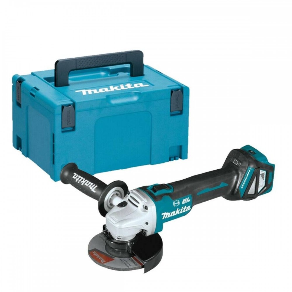 Акумулаторен ъглошлайф ф 125 мм, 18 V, Makita DGA513ZJ