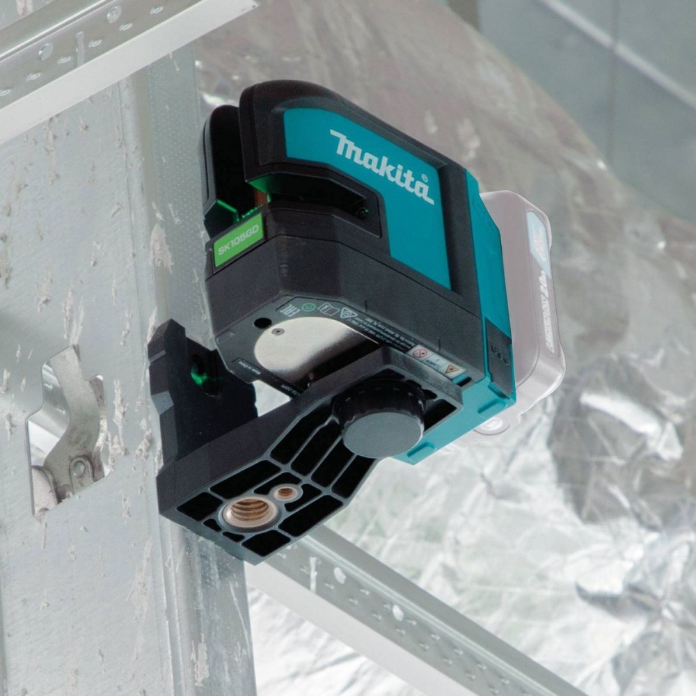 Акумулаторен лазерен нивелир 12 V, 2 линии, зелен, Makita SK105GDZ