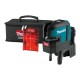 Акумулаторен лазерен нивелир 12 V, 3 линии, червен, Makita SK106DZ