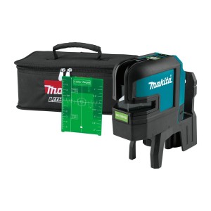 Акумулаторен лазерен нивелир 12 V, 3 линии, червен, Makita SK106GDZ