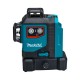 Акумулаторен лазерен нивелир 12 V, 8 линии, червен, Makita SK700D