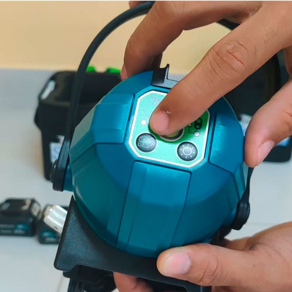 Акумулаторен лазерен нивелир, зелен-2 линии, 12V, Makita SK10GD