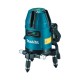 Акумулаторен лазерен нивелир, зелен-3 линии, 12V, Makita SK20GD