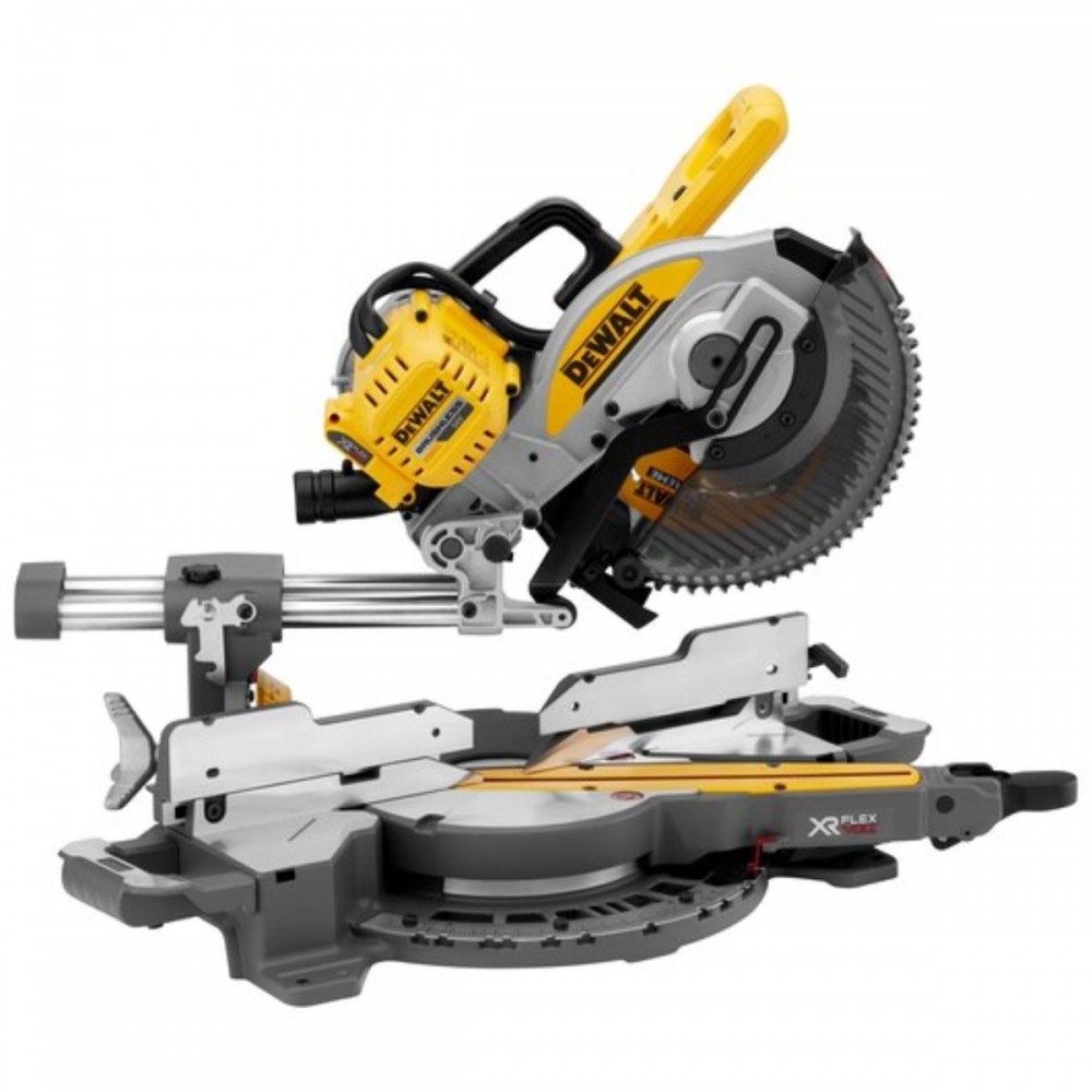 Акумулаторен настолен циркуляр с герунг, 18/54 V, 250 мм, DeWalt DCS727T2