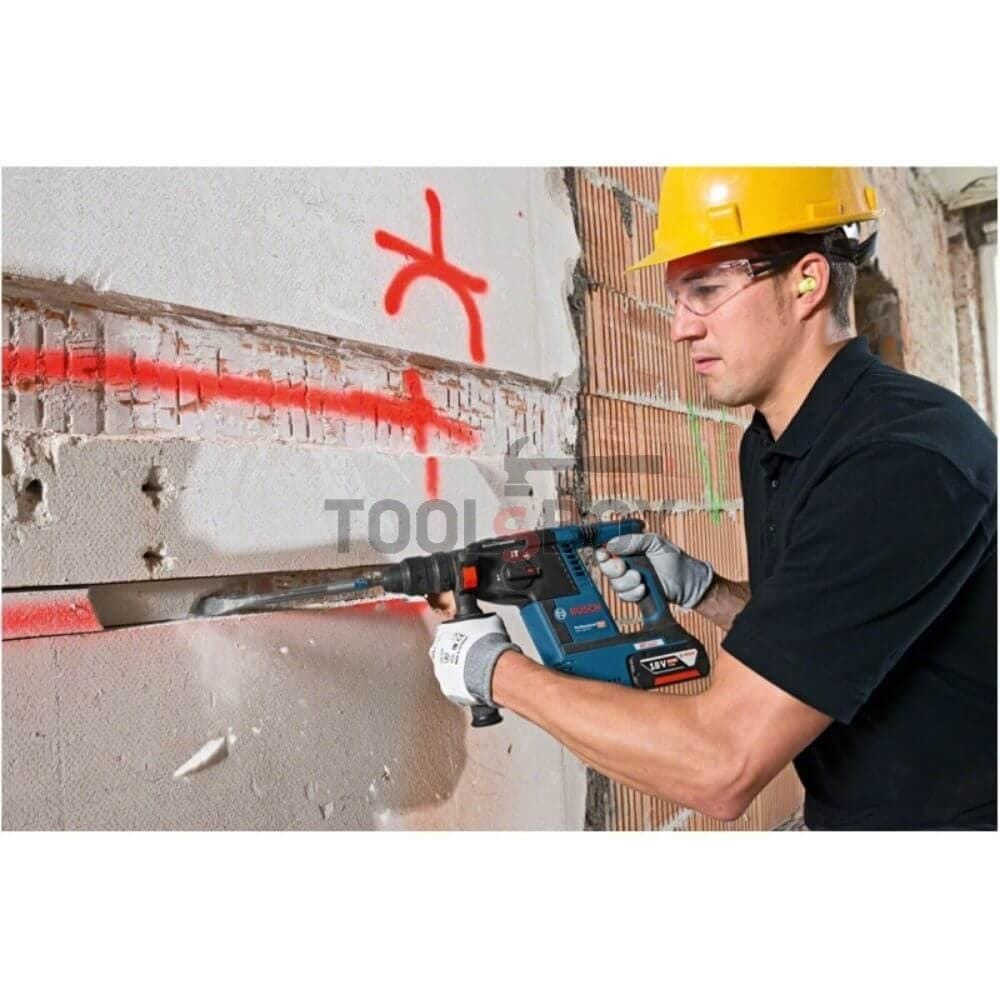 Акумулаторен перфоратор + ПОДАРЪК Батерия 5.0Ah, Bosch GBH 18V-26F