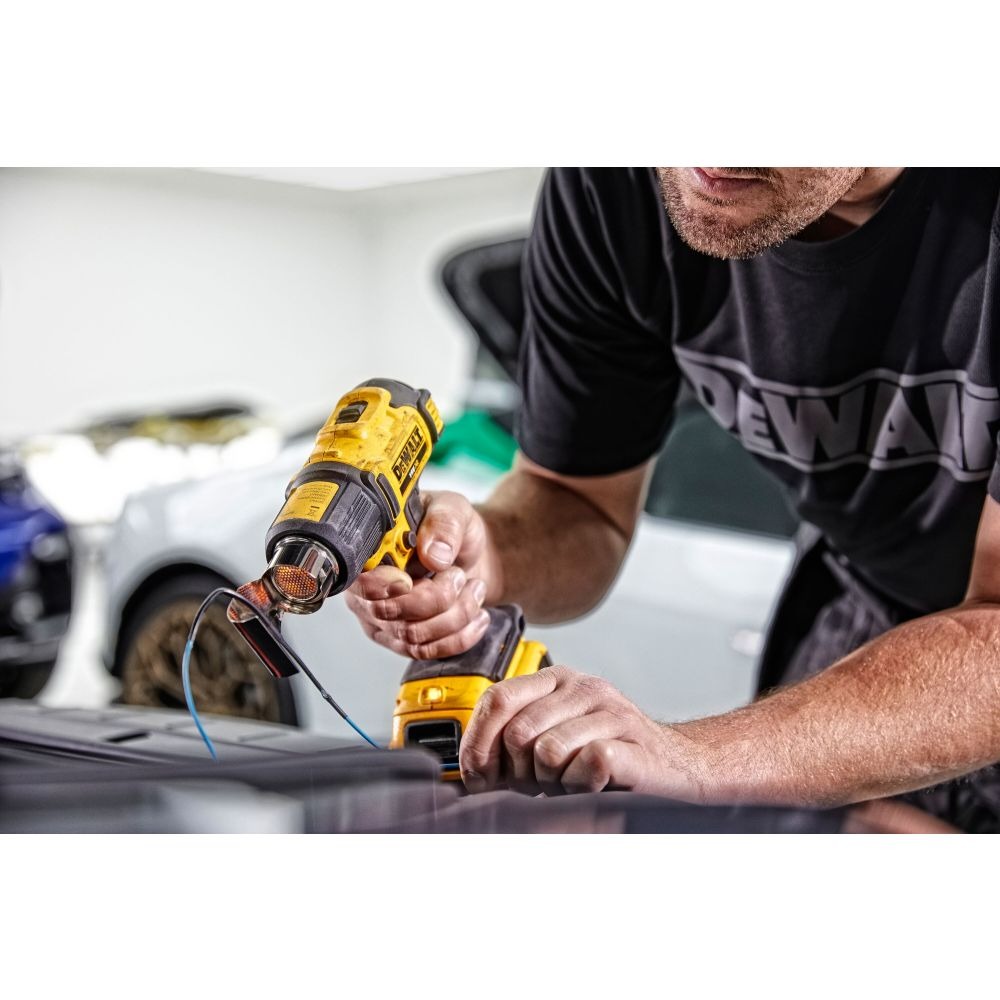 Акумулаторен пистолет за горещ въздух 18V, 530°C, DeWalt DCE530N