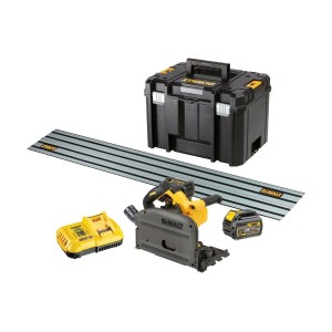 Акумулаторен потапящ се циркуляр, 54V/18 V, 165 мм, DeWalt DCS520T2R