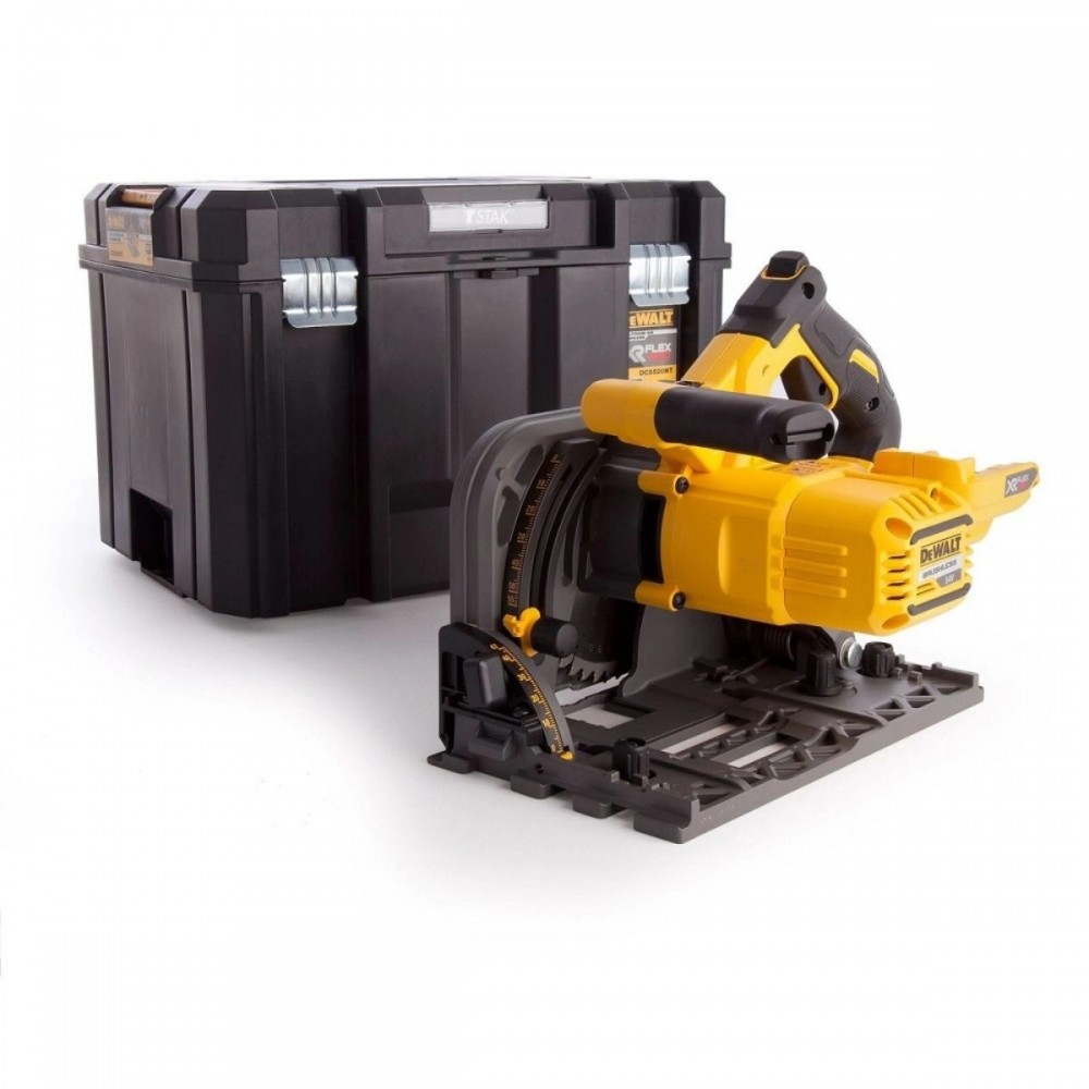 Акумулаторен потапящ се циркуляр XR Flexvolt 54V, 165 мм, DeWalt DCS520NT