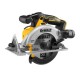 Акумулаторен ръчен циркуляр, 18 V, 165 мм, DeWalt DCS565P2