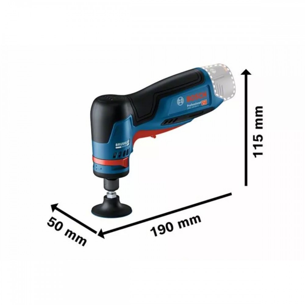 Акумулаторен ротационен инструмент за шлайфане, 06013A7000, 12 V, Bosch GWG 12V-50 S Professional