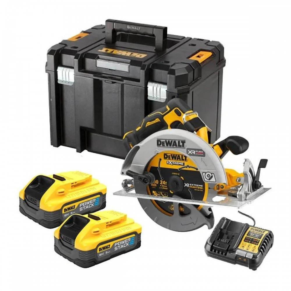 Акумулаторен циркуляр 18V, 190 мм, DeWalt DCS573H2T