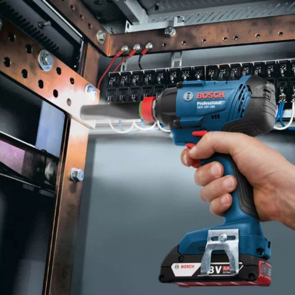 Акумулаторен ударен гайковерт, 06019G5223, 180 Nm, Bosch GDX 180-LI