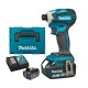 Акумулаторен ударен гайковерт 18 V, 180 Nm, 1/4″, 5 Ah, Makita DTD172RTJ