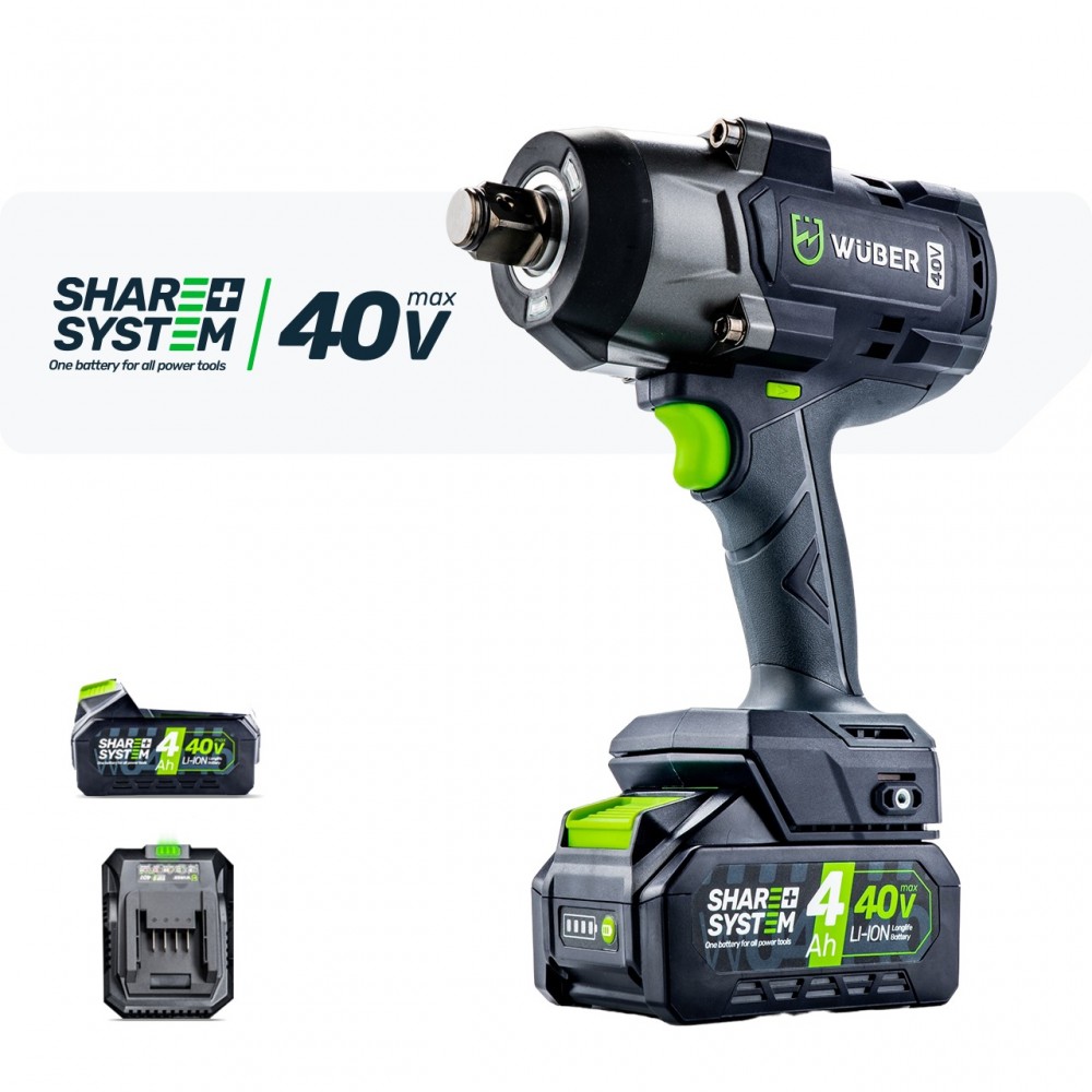 Акумулаторен ударен гайковерт 2000Nm 3/4" 40V - W04605